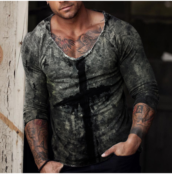 Fashion Men's Casual Long Sleeve T-Shirt