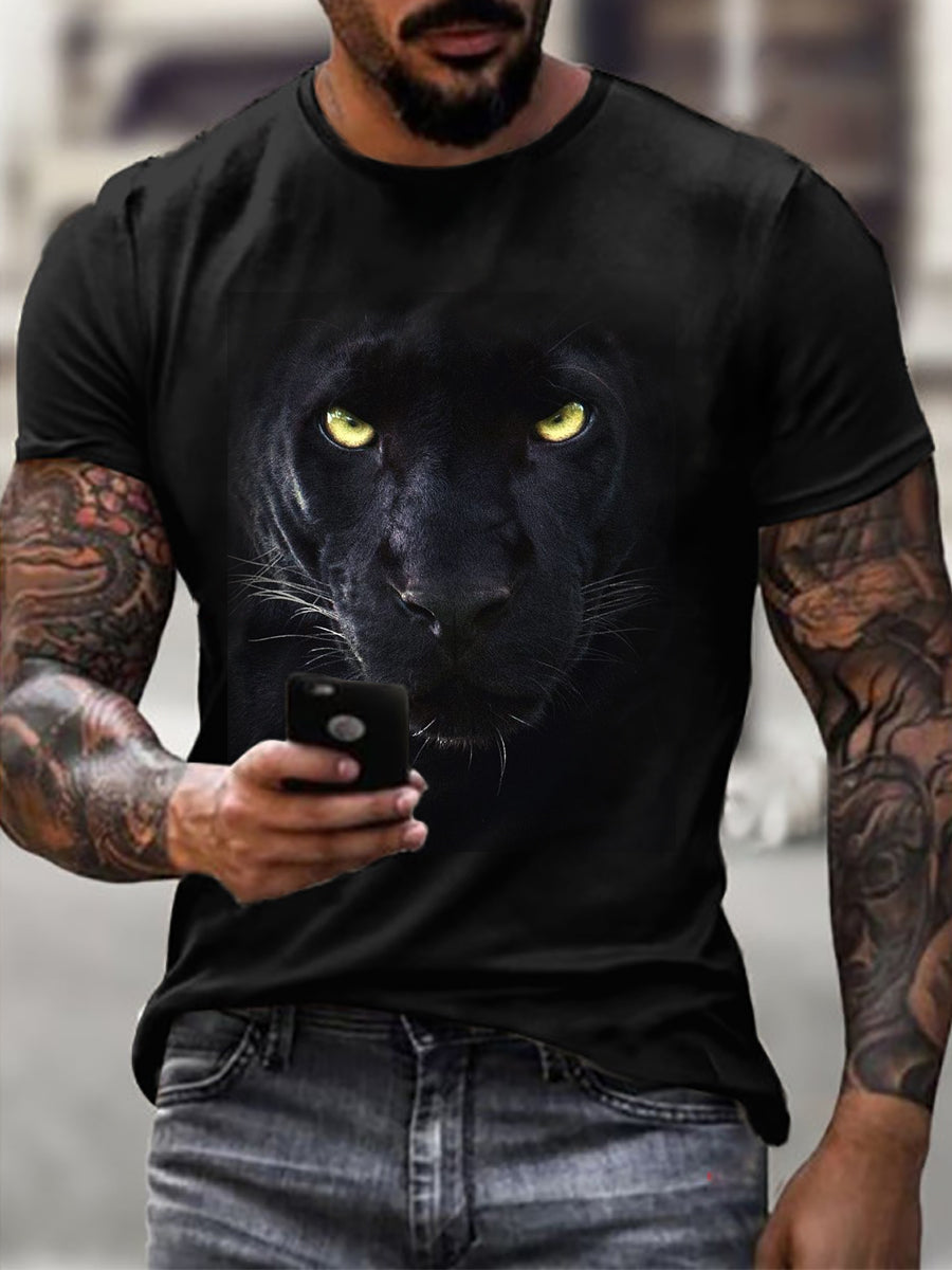 Men's T-Shirt 3D Print Graphic Optical Illusion Plus Size Short Sleeve Casual Tops